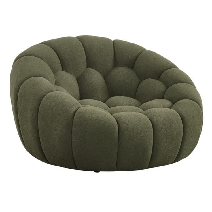 Eden Lounge Chair — Tailored upholstery, hardwood frame, handcrafted by Bed Bench Lahore