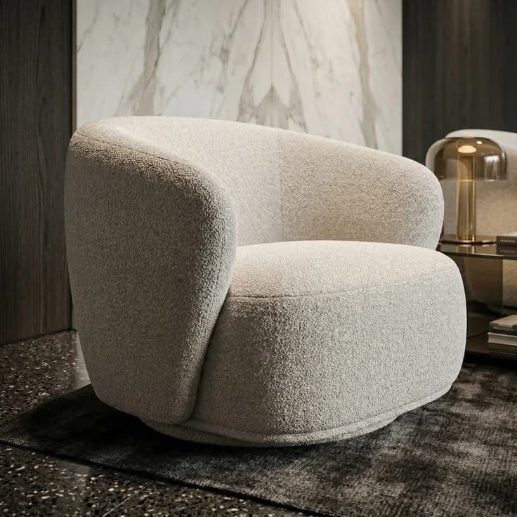 Iris Accent Chair — Tailored upholstery, hardwood frame, handcrafted by Bed Bench Lahore