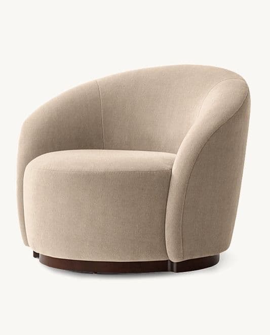 Remy Lounge Chair — Tailored upholstery, hardwood frame, handcrafted by Bed Bench Lahore
