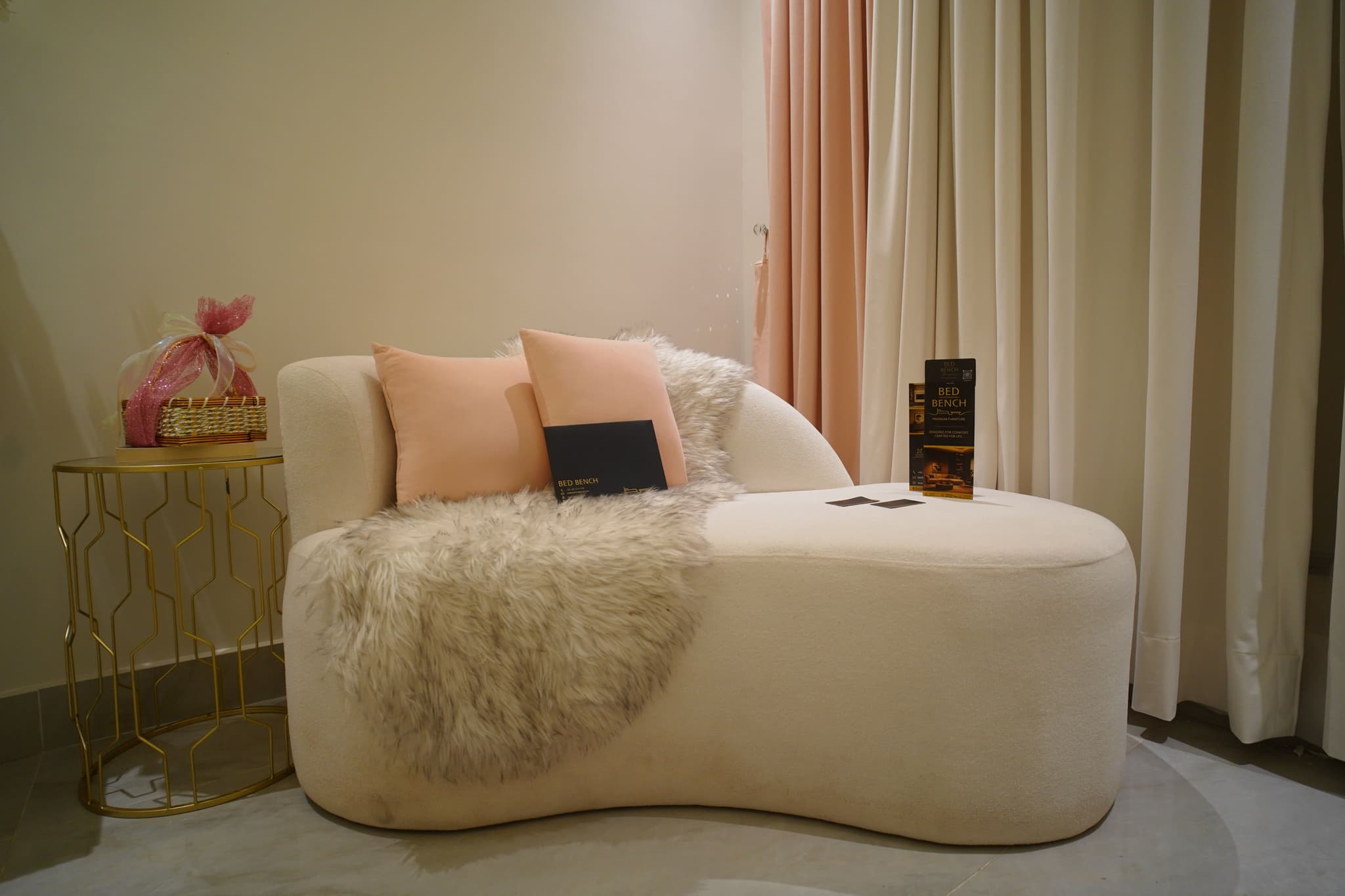 Marlow Sofa — Performance fabric, kiln-dried hardwood, handcrafted by Bed Bench Lahore