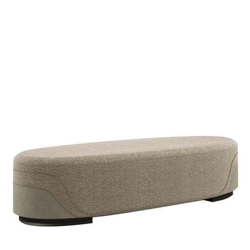 Arden Ottoman — Textured upholstery, solid wood frame, handcrafted by Bed Bench Lahore